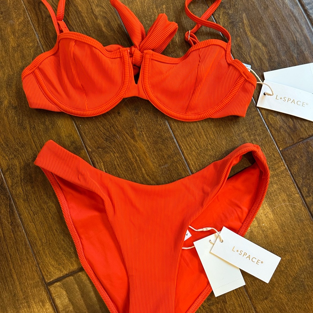 BRAND NEW L Space Red Bikini